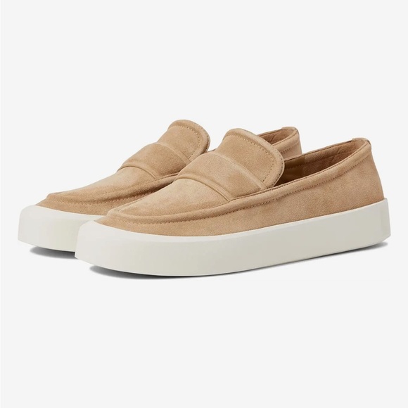 Vince Shoes - Vince NEW Dune Tan Suede Ghita Slip On Platform Loafers Women’s Size 8M